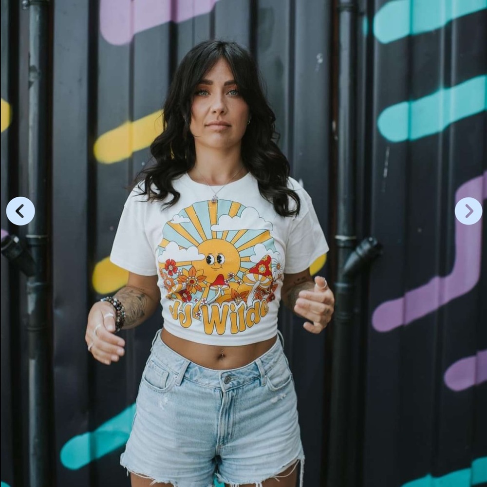 Band Tee Cropped, Small